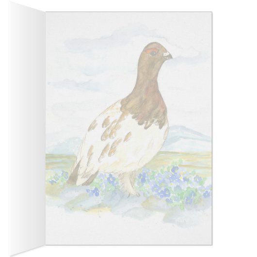 Hallo von Alaska Willow Ptarmigan Blank (Innen (Rechts))