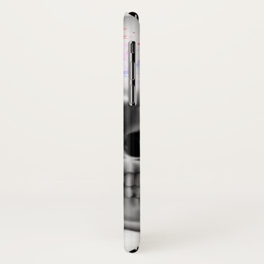 Hallo von anderen Seite Blütenschmetterling Schäde Case-Mate iPhone Hülle (Hinten/Links)