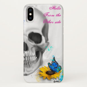 Hallo von anderen Seite Schmetterling Schädel Case-Mate iPhone Hülle