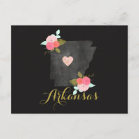 Hallo von Arkansas Staat Floral & Bewegliches Herz