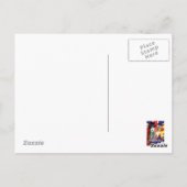 Hallo von Blyth Northumberland Strandhütten Postkarte (Rückseite)