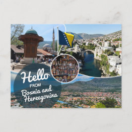 Hallo Von Bosnien und Herzegowina Postcard Postkarte