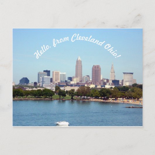 Hallo von Cleveland OH Postcard Postkarte (Vorderseite)