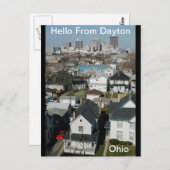 Hallo Von Dayton, Ohio Postcard Postkarte (Vorne/Hinten)