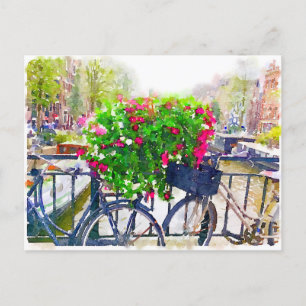 Hallo von der Amsterdam Postkarte