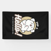 Hallo von der Barked Side - Niedliches Dog Design Banner (Horizontal)