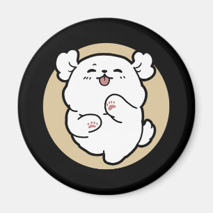 Hallo von der Barked Side - Niedliches Dog Design Magnet