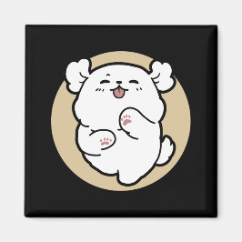 Hallo von der Barked Side - Niedliches Dog Design Magnet