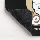 Hallo von der Barked Side - Niedliches Dog Design Mousepad (Ecke)