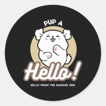 Hallo von der Barked Side - Niedliches Dog Design