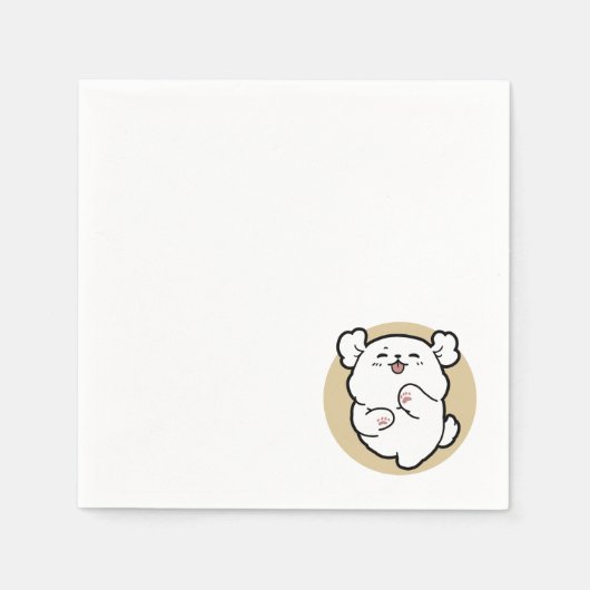 Hallo von der dunklen Seite II Serviette (Vorderseite)