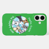 Hallo von der glücklichen Seite Case-Mate iPhone Hülle (Rückseite (Horizontal))