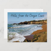 Hallo, von der Postkarte der Oregon Coast (Vorne/Hinten)