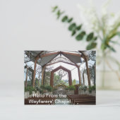 Hallo von der Wayfarers Kapelle Postcard Postkarte (Stehend Vorderseite)