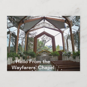 Hallo von der Wayfarers Kapelle Postcard Postkarte
