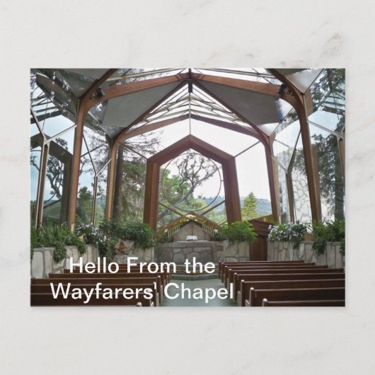 Hallo von der Wayfarers Kapelle Postcard Postkarte (Vorderseite)