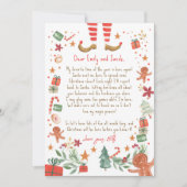 Hallo von Elf Ankunft Letter Ich bin zurück Weihna Einladung (Vorderseite)