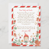 Hallo von Elf Ankunft Letter Ich bin zurück Weihna Einladung (Vorderseite)