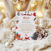 Hallo von Elf Weihnachtsbrief Einladung