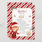 Hallo von Elf Willkommensbrief Einladung (Vorne/Hinten)