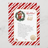 Hallo von Elf Willkommensbrief Einladung (Vorne/Hinten)