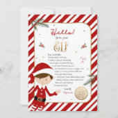Hallo von Elf Willkommensbrief Einladung (Vorderseite)
