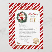 Hallo von Elf Willkommensbrief Einladung (Vorne/Hinten)