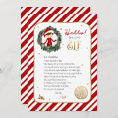 Hallo von Elf Willkommensbrief Einladung (Vorne/Hinten)