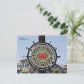 Hallo von... Fishermans Wharf Postkarte (Stehend Vorderseite)