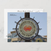 Hallo von... Fishermans Wharf Postkarte (Vorne/Hinten)