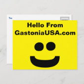 Hallo Von GastoniaUSA.com Postkarte (Vorne/Hinten)