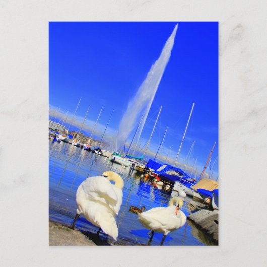 Hallo von Genfer Postkarte (Vorderseite)