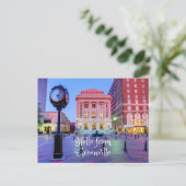 Hallo Von Greenville, South Carolina Postkarte (Stehend Vorderseite)