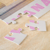 Hallo von Havana Retro Pink Auto & Architektur Puzzle (Seite)