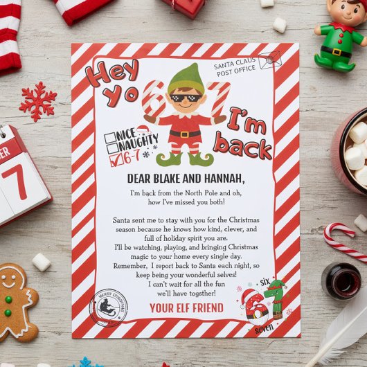 Hallo von Ihrem Elf, Ankunftsbrief des Weihnachtse
