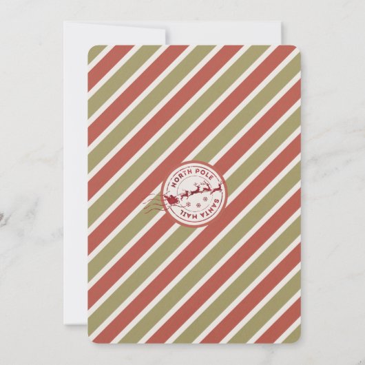 Hallo von Ihrem Elf, Letter Notecard Einladung (Rückseite)