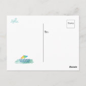 Hallo von Iowa Postcard Postkarte (Rückseite)