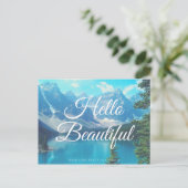 Hallo, von irgendwo her postkarte (Stehend Vorderseite)