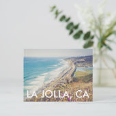 Hallo von La Jolla, Torrey Pines Postcard Postkarte (Stehend Vorderseite)