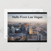 Hallo Von Las Vegas Strip Postcard Postkarte (Vorne/Hinten)