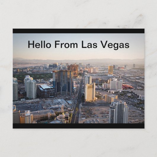 Hallo Von Las Vegas Strip Postcard Postkarte (Vorderseite)