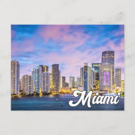 Hallo von Miami, Florida, Vereinigte Staaten Postkarte
