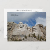 Hallo von... Mount Rushmore Postkarte