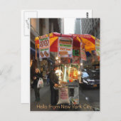 Hallo von New York City Postcard Postkarte (Vorne/Hinten)