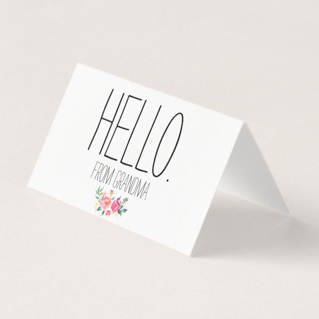 Hallo von Oma (Vorderseite)