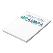 Hallo von Oma Notepad Notizblock (Rotiert)