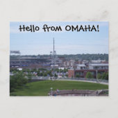 Hallo von OMAHA! Postkarte (Vorderseite)