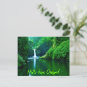 Hallo von Oregon Postkarte (Stehend Vorderseite)