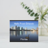 Hallo Von Orlando, Florida Postcard Postkarte (Stehend Vorderseite)