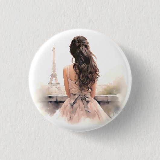 Hallo von Paris Button (Vorderseite)